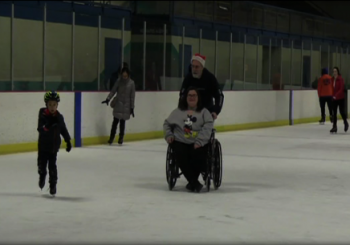 Holiday fun on ice for young cancer patients
